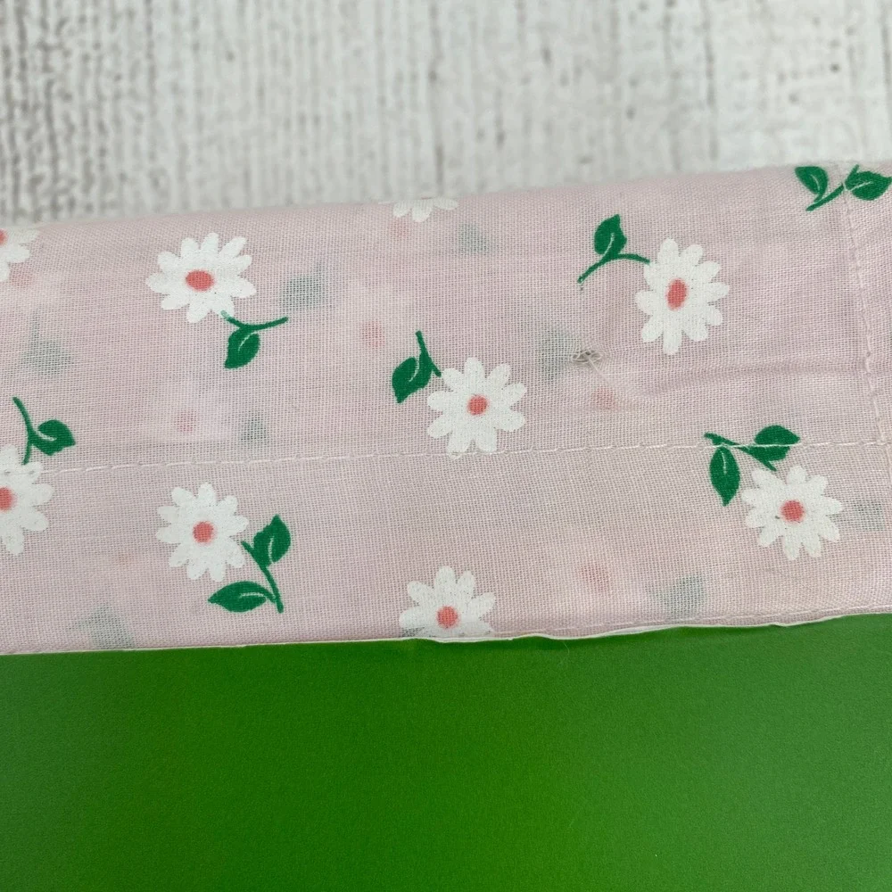 Kate Spade Sheet Set FULL Pink Daisy Floral 100% Cotton Percale Cottagecore
